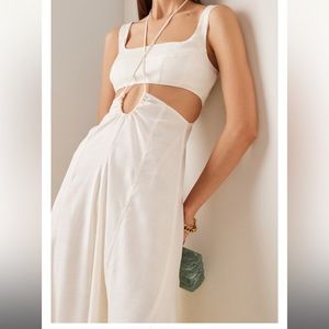 NWT Cult Gaia Cream Cut-Out Maxi Dress